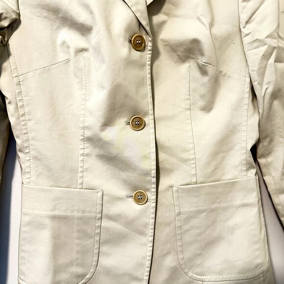 Sisley Classic Taglia Blazer Beige Size 38 - Picture 3 of 7